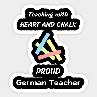 german teacher appreciation gift Sticker